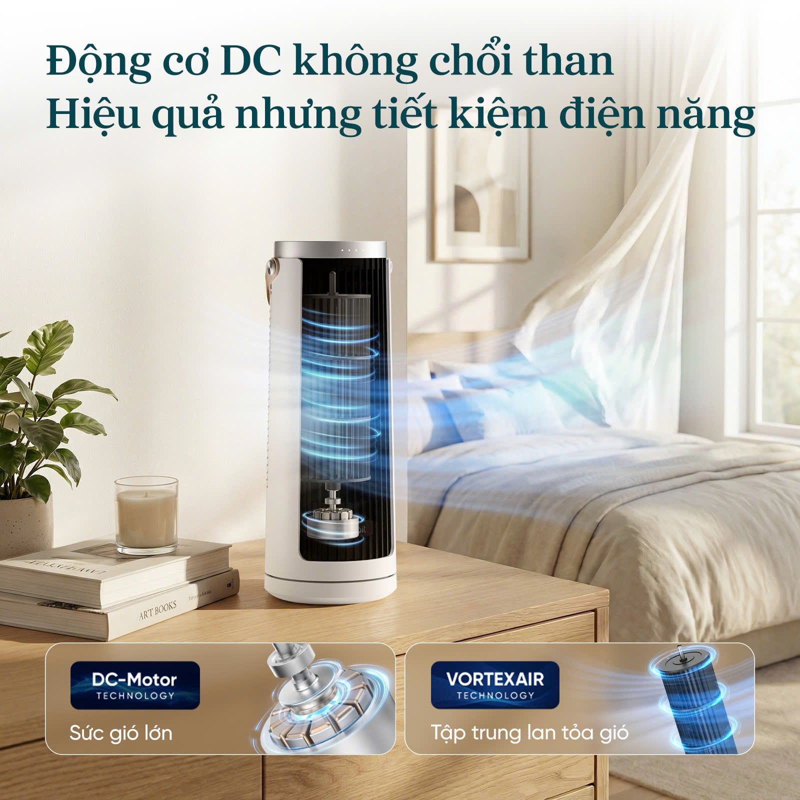  Quạt Tháp Thông Minh Levoit Windi Mini 