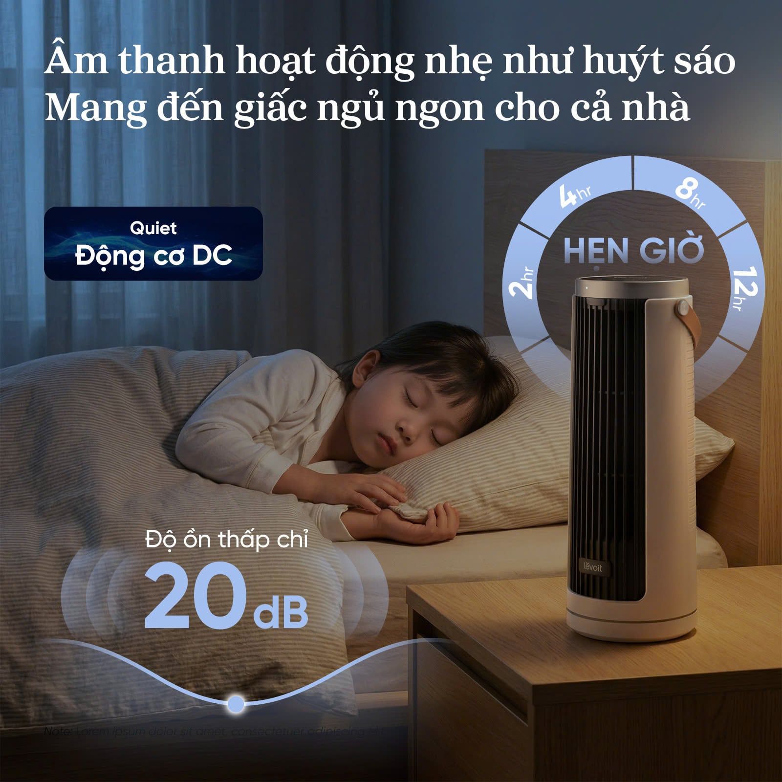  Quạt Tháp Thông Minh Levoit Windi Mini 