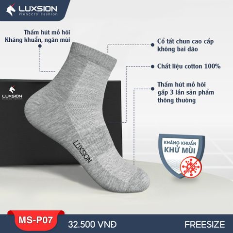 Tất Thể Thao Nam Luxsion Cổ Trung Basic