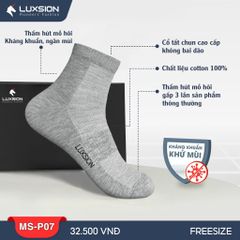 Tất Thể Thao Nam Luxsion Cổ Trung Basic