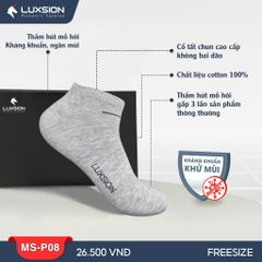 Tất Thể Thao Nam Luxsion Cổ Ngắn Basic