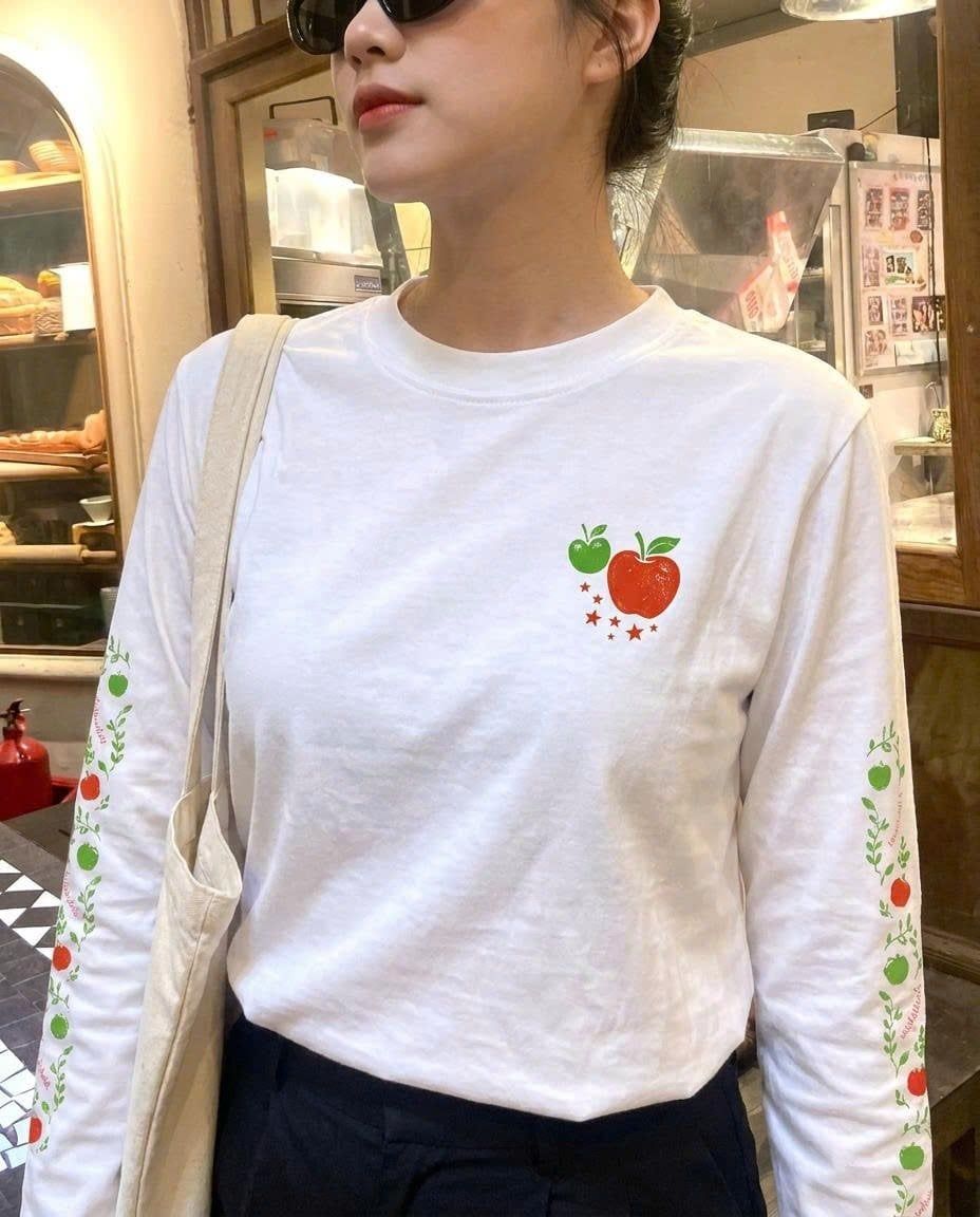 Áo thun Tay Dài Quả Táo