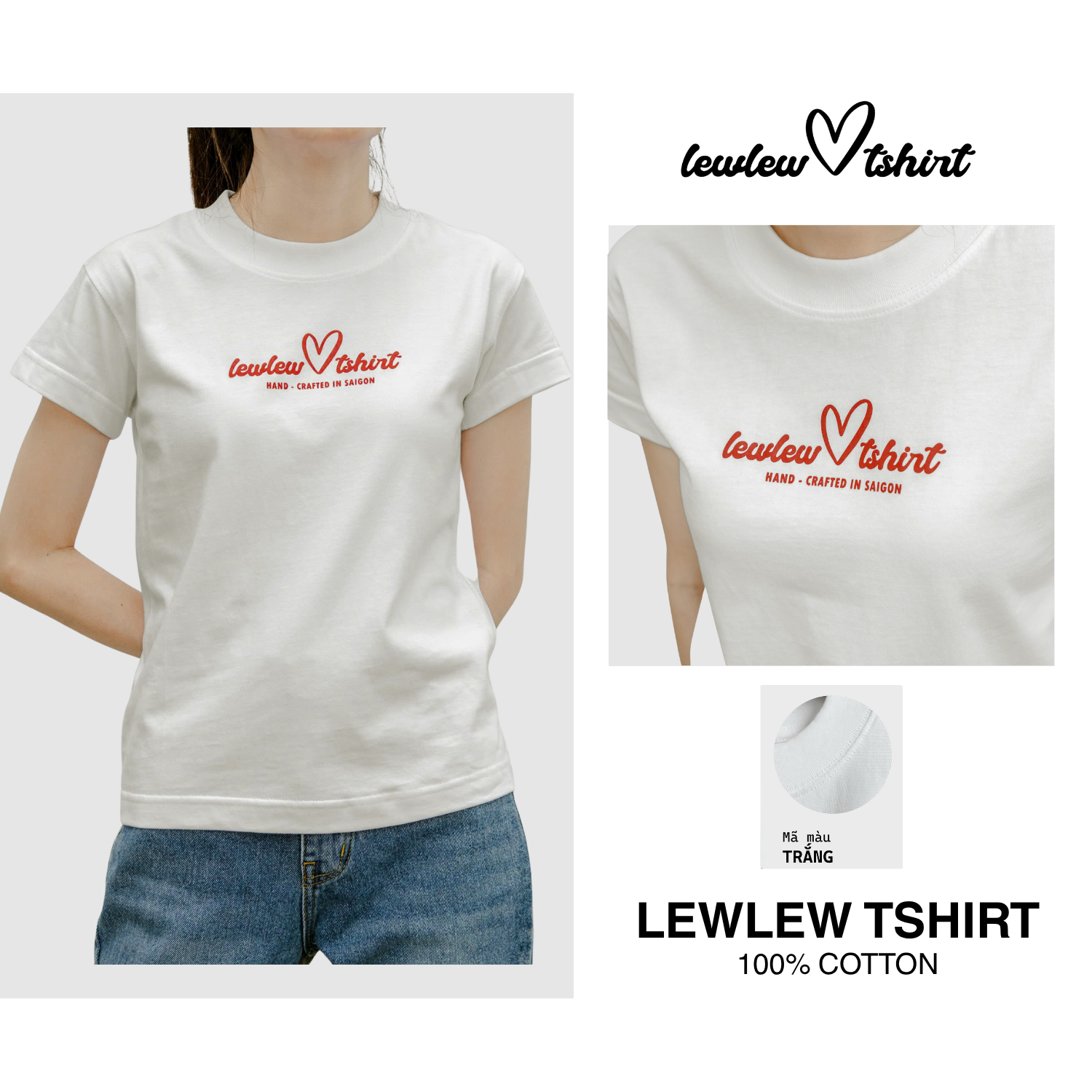 Logo LEWLEW TSHIRT Trắng