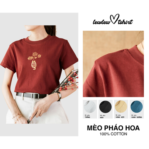 Mèo Pháo Hoa T-shirt 