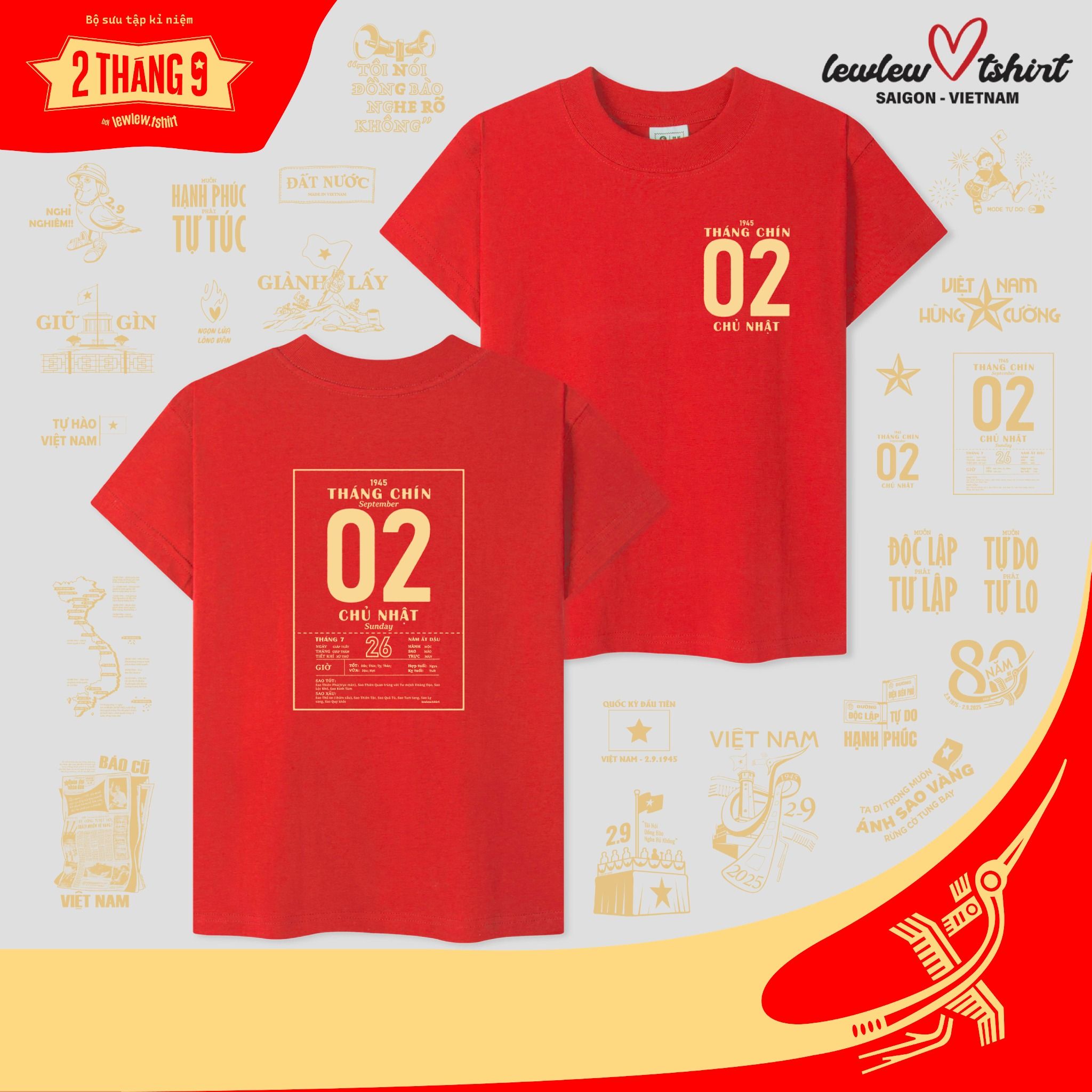 Lịch 02-09-1945 T-shirt