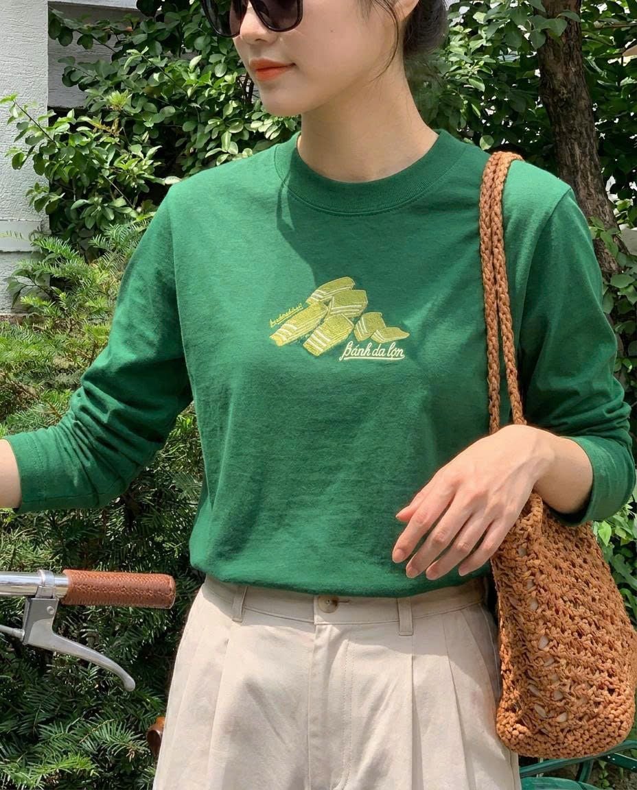 Áo Thun Tay Dài Bánh Da Lợn