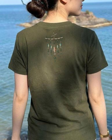  Áo Thun Cá Gỗ Boho 