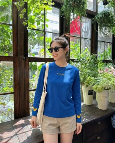  Áo Thun Tay Dài Lá Bạch Quả 
