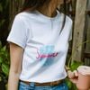 Summer Loving T-shirt - Hình in: Xanh Hồng