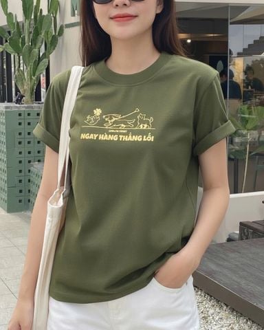  Ngay Hàng Thẳng Lối T-shirt 