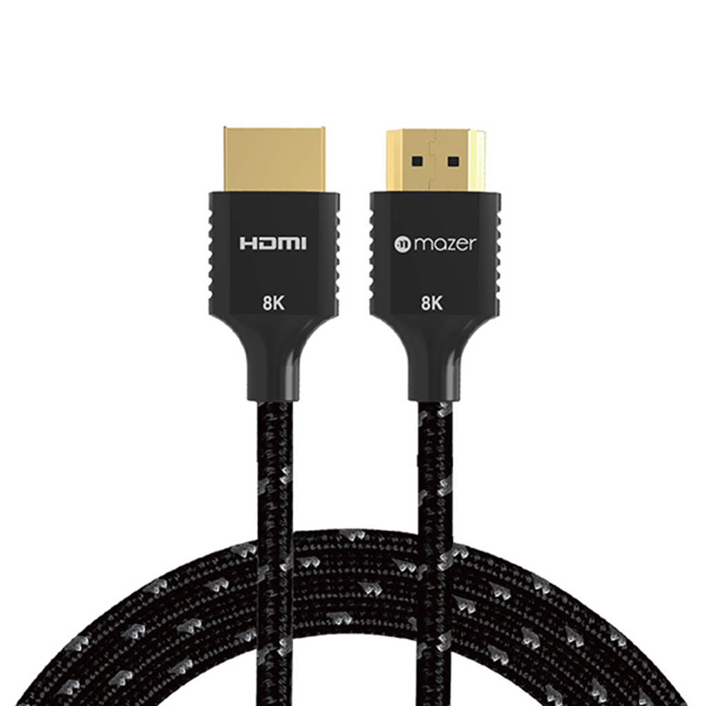 Dây Cáp chuyển đổi MAZER/M-HDMI8K-UT320/ULTRA Display 8K/60Hz/48G/HDMI2.1/3.0M Black Nylon Cable - Black 