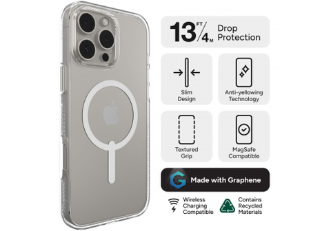 Ốp lưng iPhone 16 Pro - ZAGG Crystal Palace Snap - Clear