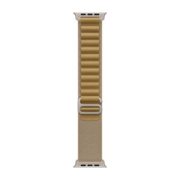  49mm Tan Alpine Loop - Medium - Natural Titanium Finish 