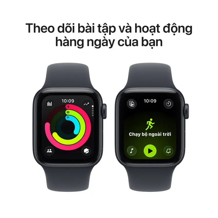  Apple Watch SE 3 44mm Viền nhôm dây cao su 