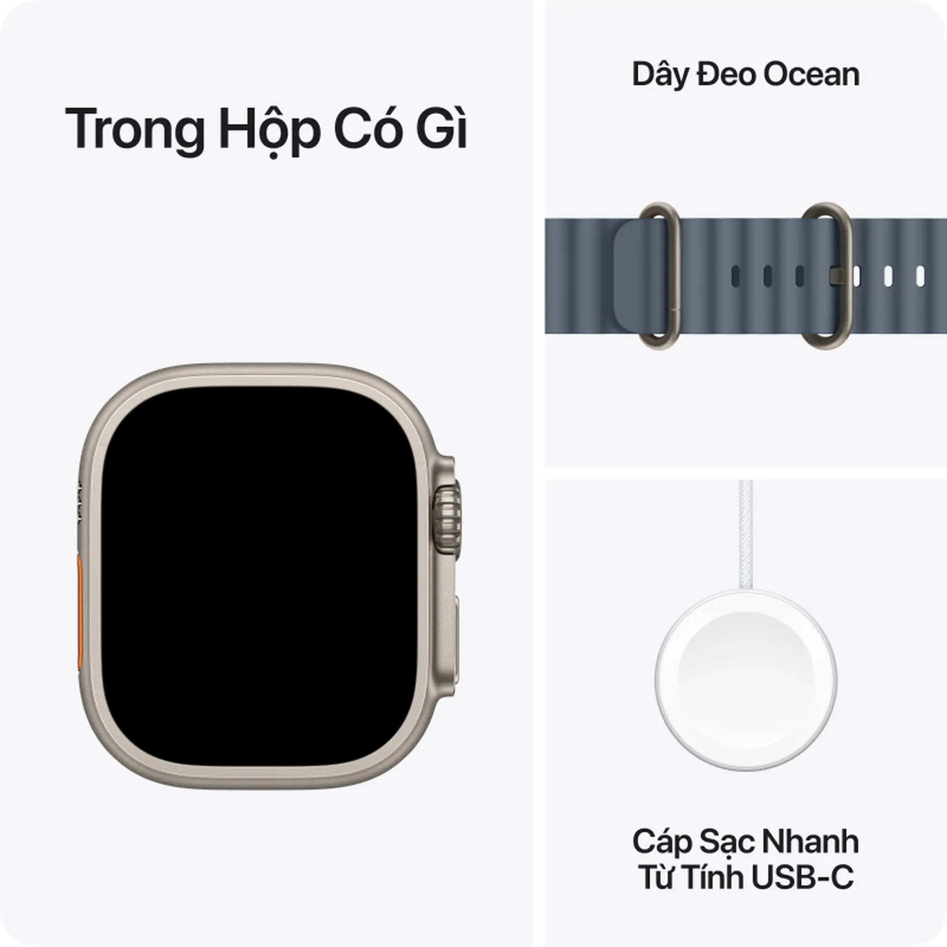  Apple Watch Ultra 3 GPS + Cellular 49mm viền Titan Dây Ocean 