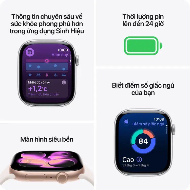  Apple Watch Series 11 46mm viền Titan dây Milanese GPS + Cellular 