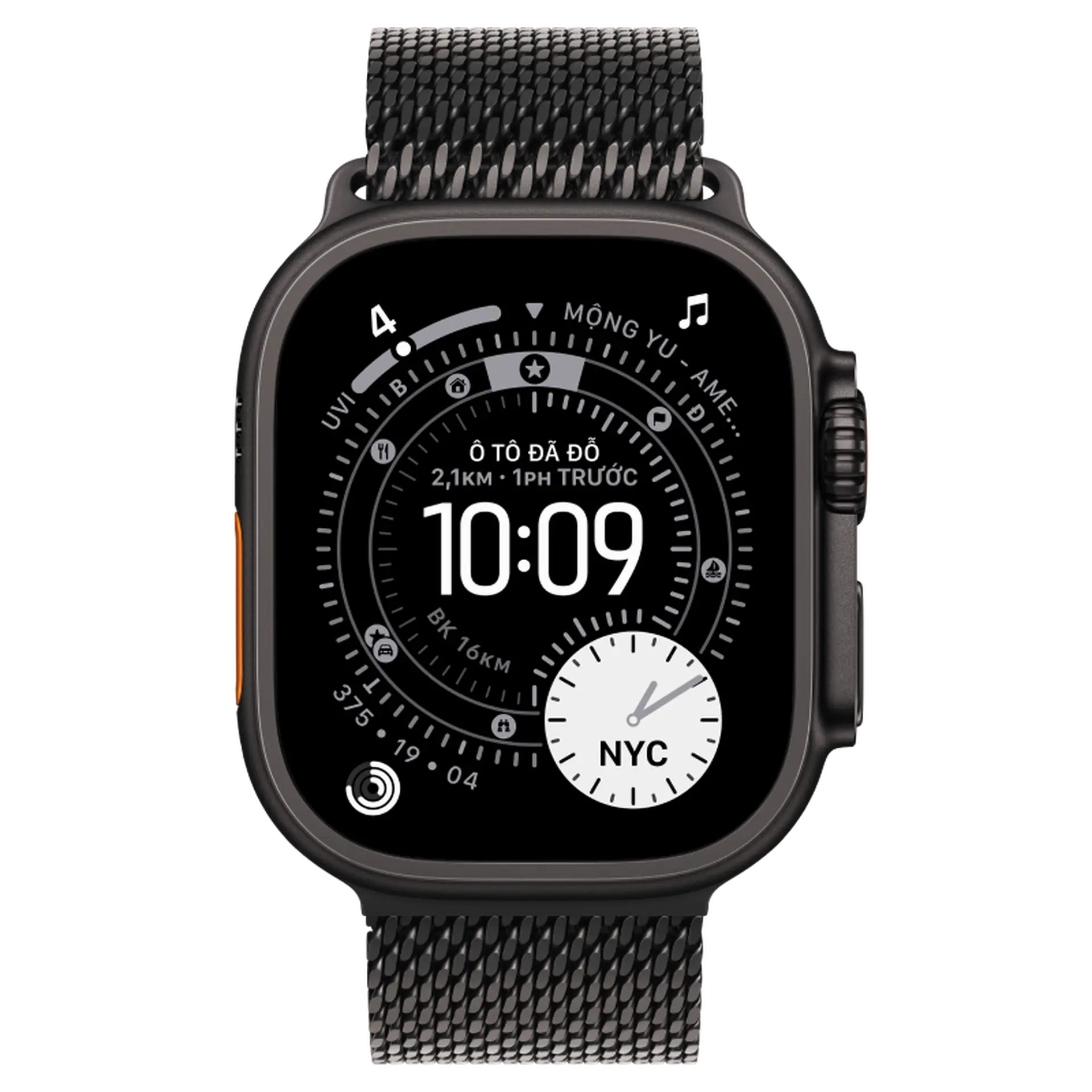 Apple Watch Ultra 3 GPS + Cellular 49mm Viền titan Dây Milanese 