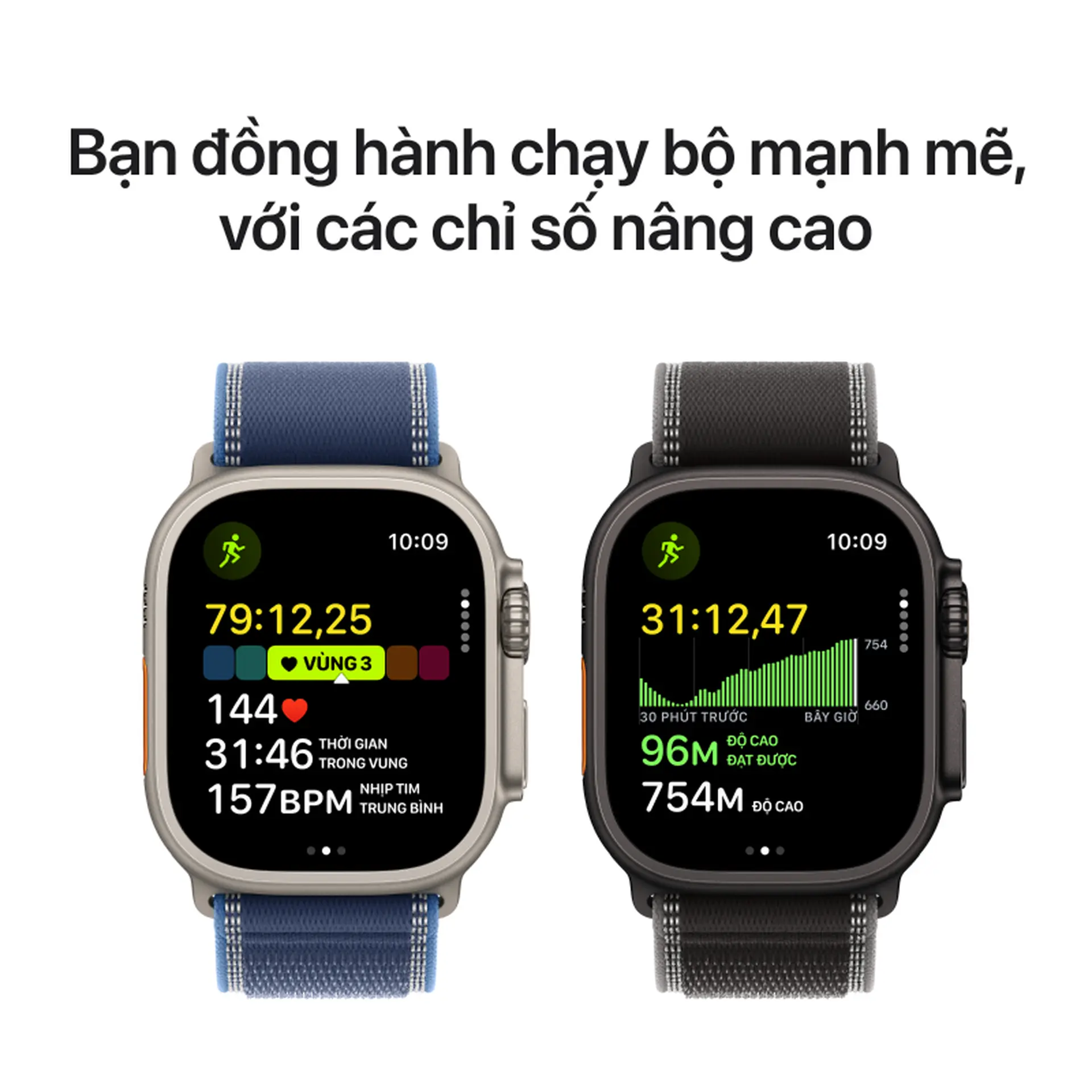  Apple Watch Ultra 3 GPS + Cellular 49mm Viền titan Dây Milanese 