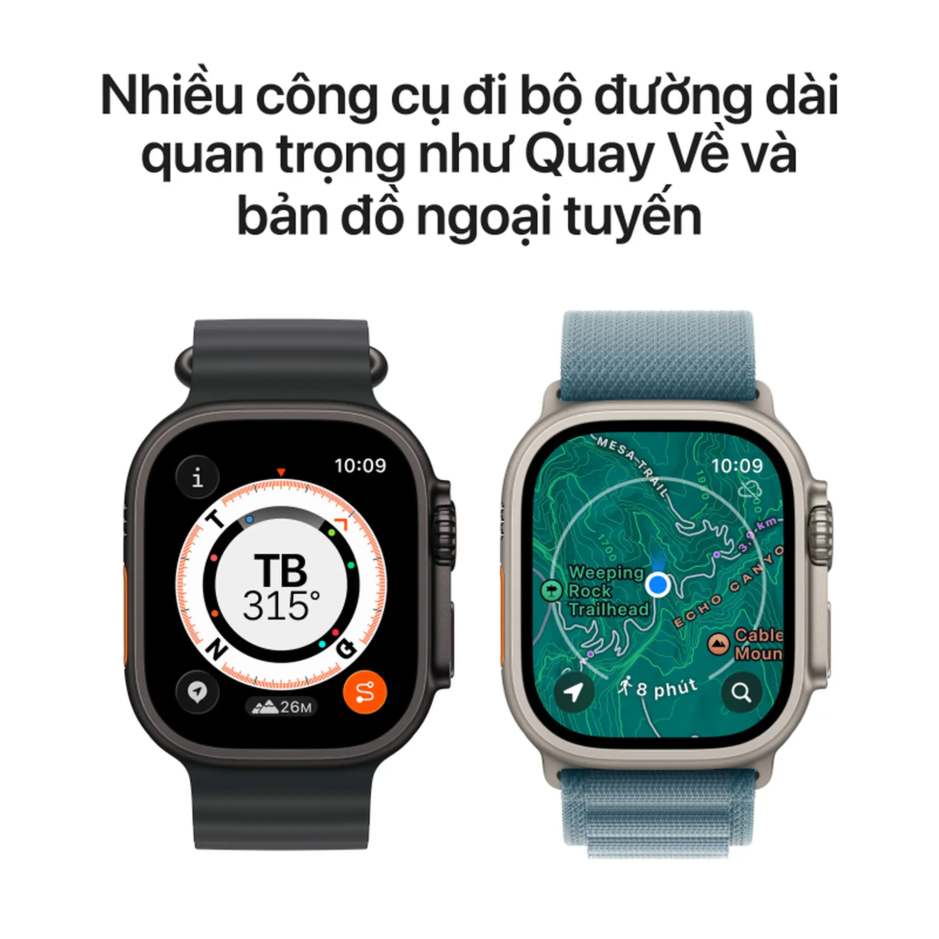  Apple Watch Ultra 3 GPS + Cellular 49mm Viền titan Dây Milanese 