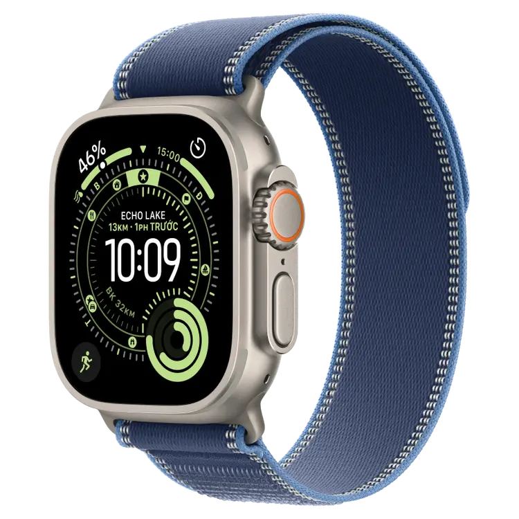  Apple Watch Ultra 3 GPS + Cellular 49mm Viền titan Dây quấn Trail 