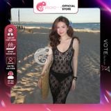  Áo Lưới Ren Hoa 2 Dây Khoét Lưng Mặc Cùng Bikini GECKO 3PK32 