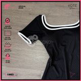  Bikini 1 Mảnh Bodysuit Tay Ngắn Quần Đùi GECKO 1M03 