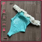  Bikini 1 Mảnh Bèo Trễ Vai Dễ Thương Quần Xẻ Cao GECKO 1M05 