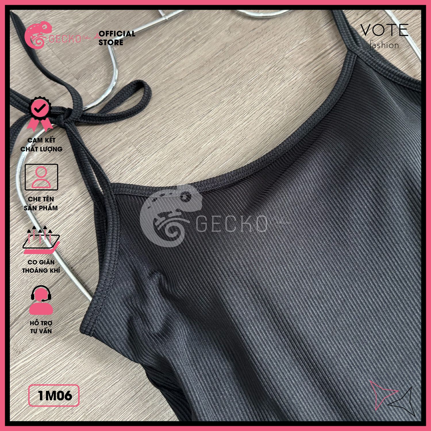  Bikini 1 Mảnh Bodysuit 2 Dây Quần Đùi GECKO 1M06 