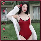  Bikini 1 Mảnh Bodysuit Viền 2 Dây Gợi Cảm GECKO 1M11 