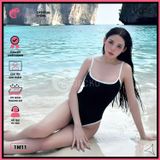  Bikini 1 Mảnh Bodysuit Viền 2 Dây Gợi Cảm GECKO 1M11 