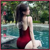  Bikini 1 Mảnh Bodysuit Viền 2 Dây Gợi Cảm GECKO 1M11 