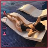  Bikini 1 Mảnh Bodysuit Thun Tăm Khoét Lưng Cổ V Xẻ Cao GECKO 1M12 