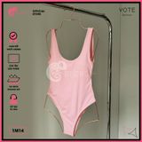  Bikini 1 Mảnh Bodysuit Thun Tăm Cổ U Slay GECKO 1M14 