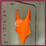  Bikini 1 Mảnh Bodysuit Thun Tăm Cổ U Slay GECKO 1M14 