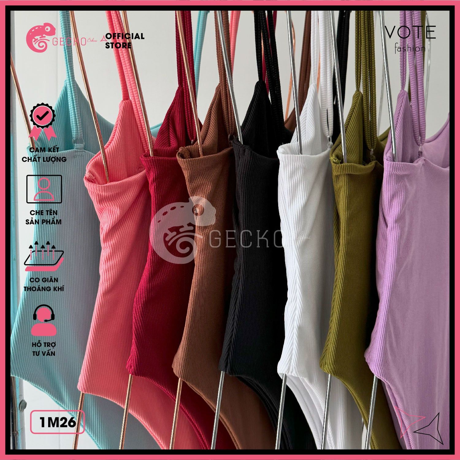  Bikini 1 Mảnh Bodysuit 2 Dây Dễ Thương GECKO 1M26 