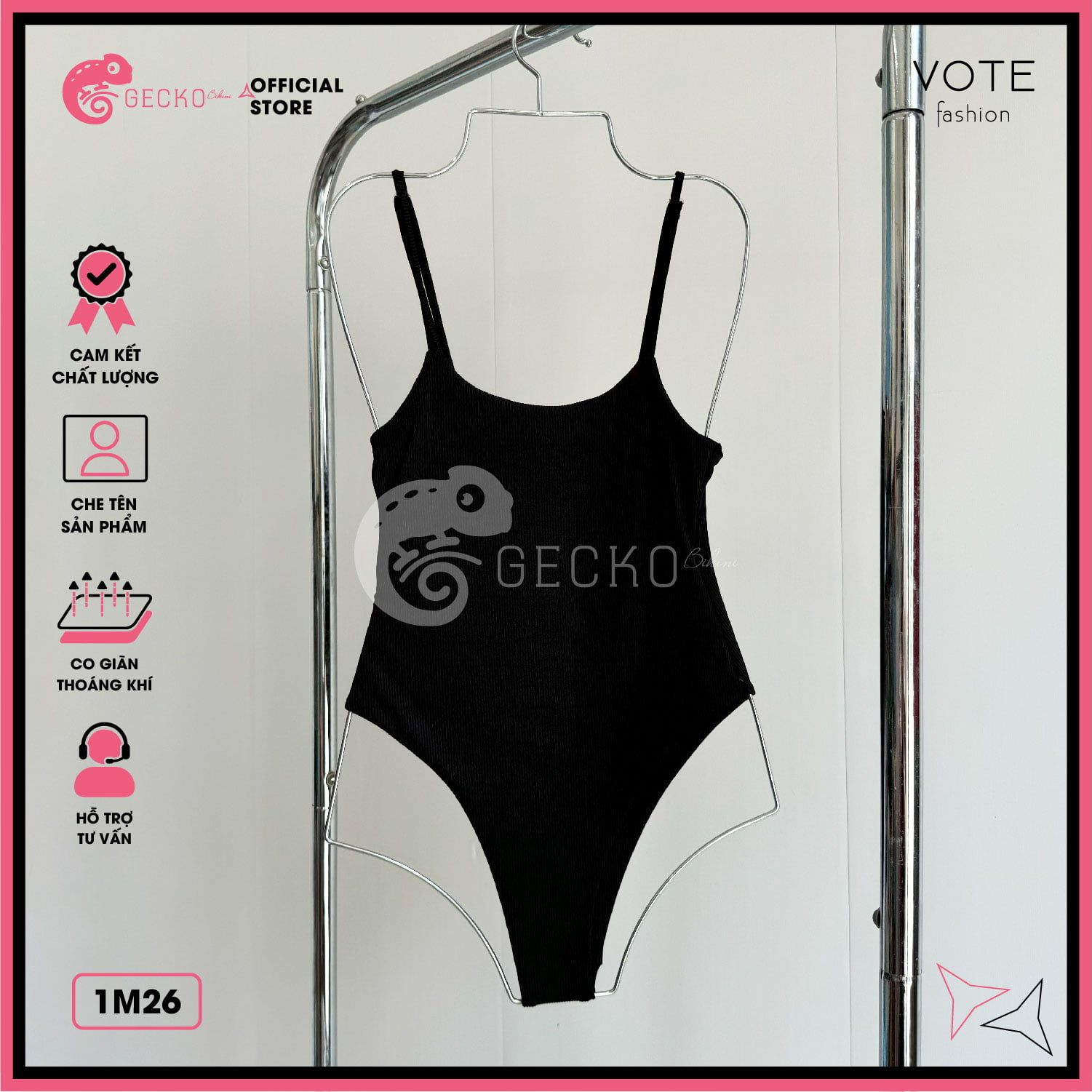  Bikini 1 Mảnh Bodysuit 2 Dây Dễ Thương GECKO 1M26 