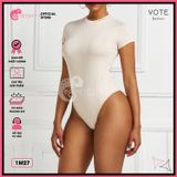  Bikini 1 Mảnh Áo Thun Bodysuit Không Có Mút Tay Ngắn Đáy Chip GECKO 1M27 