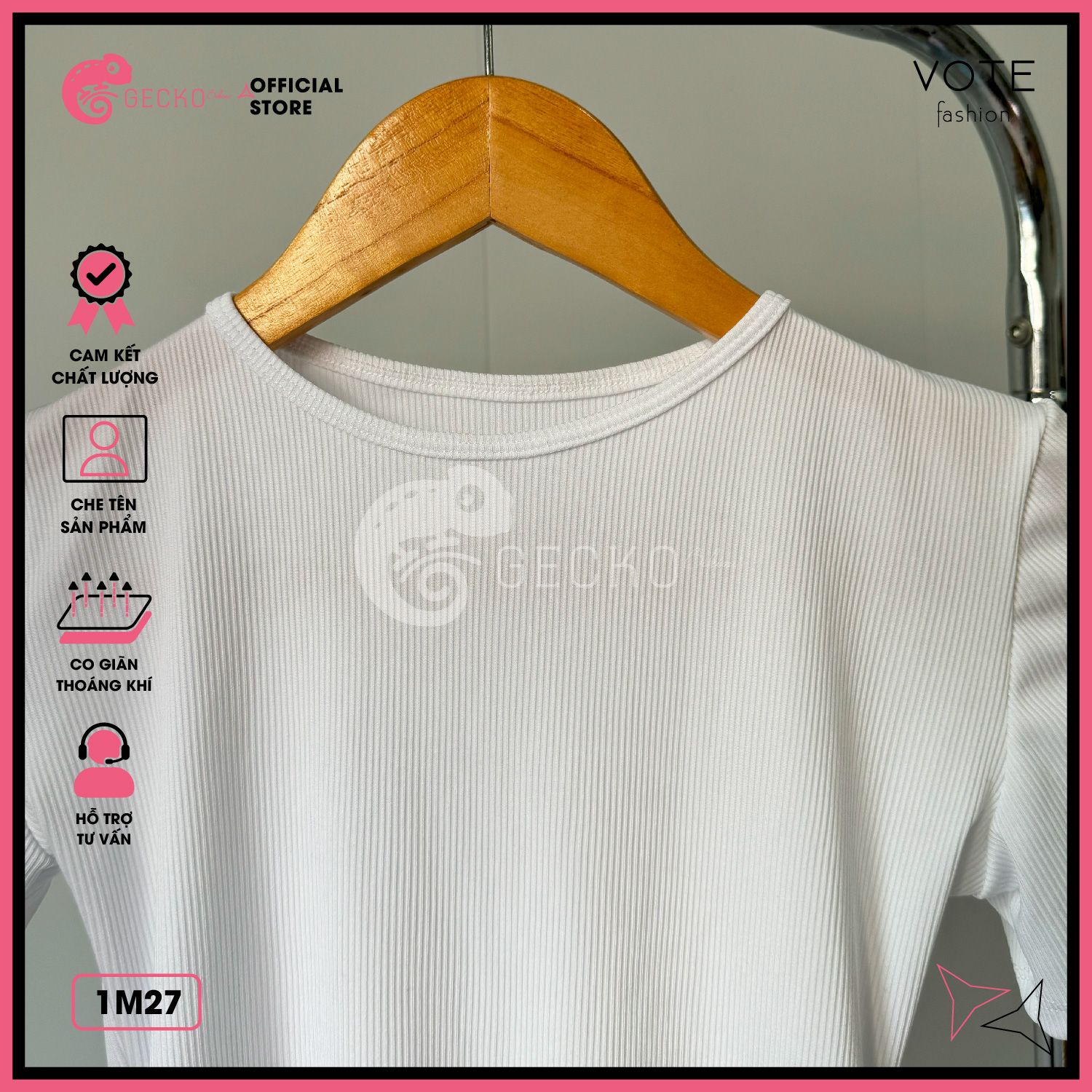  Bikini 1 Mảnh Áo Thun Bodysuit Không Có Mút Tay Ngắn Đáy Chip GECKO 1M27 