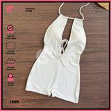  Bikini 1 Mảnh Khoét Ngực Quần Đùi Gợi Cảm Tăm Lạnh GECKO 1M29 