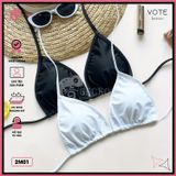  Áo Lẻ Bikini Tam Giác Trắng Đen GECKO 2M01-AL 