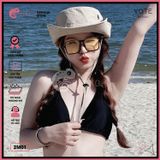  Áo Lẻ Bikini Tam Giác Trắng Đen GECKO 2M01-AL 
