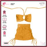  Bikini 2 Mảnh  Áo Bảng To Quần Váy Kín Đáo GECKO 2M02 