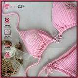  Bikini 2 Mảnh Tam Giác Xốp Mix 3 Khoen Charm Gợi Cảm GECKO 2M09 