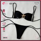  Bikini 2 Mảnh Cúp Phối Khoen Ngôi Sao Cute GECKO 2M101 