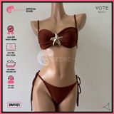  Bikini 2 Mảnh Cúp Phối Khoen Ngôi Sao Cute GECKO 2M101 
