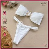  Bikini 2 Mảnh Áo Cúp Khoen Méo Quần Lotkhe Gợi Cảm GECKO 2M106 