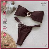  Bikini 2 Mảnh Áo Cúp Khoen Méo Quần Lotkhe Gợi Cảm GECKO 2M106 