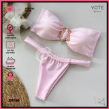  Bikini 2 Mảnh Áo Cúp Khoen Méo Quần Lotkhe Gợi Cảm GECKO 2M106 