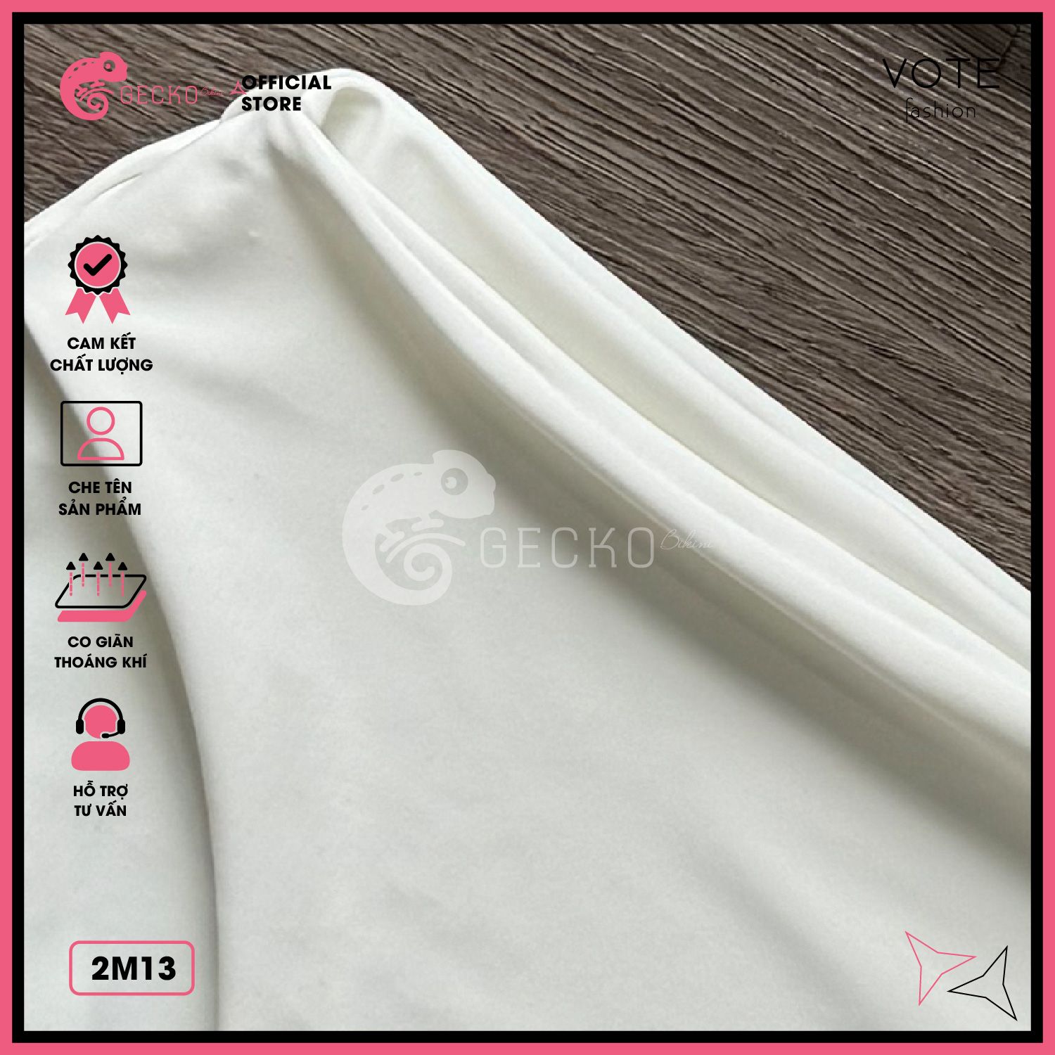  Bikini 2 Mảnh Hoa Hồng Quần Chip Dễ Thương GECKO 2M13 