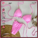  Bikini 2 Mảnh Áo Đính Hạt Slay Cao Cấp GECKO 2M14 